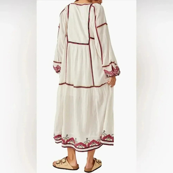 NEW Free People Sweet Escape Long Sleeve Maxi Dress XS B2074 - Picture 4 of 8